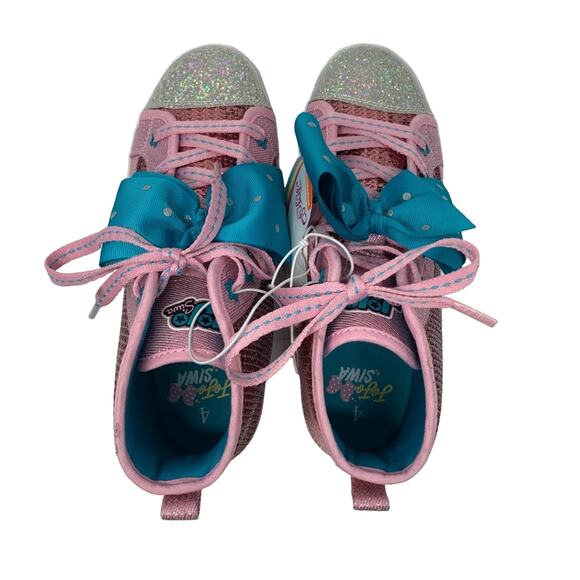 Nickelodeon Girls Sneakers Pink Sequin Sparkly Big Girls Size 3 NWT Jojo Sewa - Picture 3 of 6
